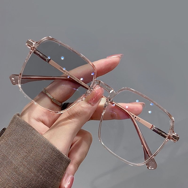 Kính chặn ánh sáng xanh Photochromic Khung lớn Phong cách Hàn Quốc cho Unisex | BigBuy360 - bigbuy360.vn