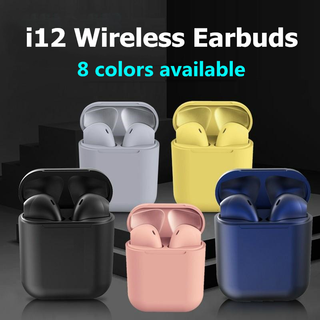 Tai Nghe Không Dây TWS i12 Bluetooth 5.0 12 Màu Macaron Điều Khiển Cảm Ứng