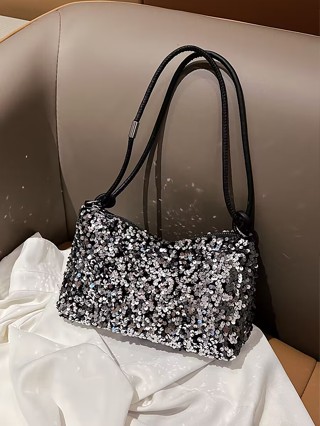 Túi xách nữ thời trang hợp thời trang Túi xách nách Túi vải nhung đính sequin