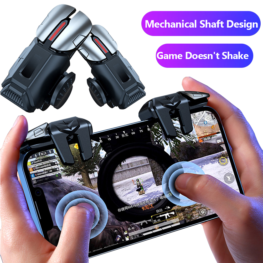G21 Điện Thoại Di Động Trò Chơi Kích Hoạt Tay Cầm Chơi Game Cần Điều Khiển 6 Cánh Bắn Mục Tiêu L1 R1 Nút Chìa Khóa Trò Chơi Đầu Ngón Tay Cho Bộ Điều Khiển Trò Chơi PUBG
