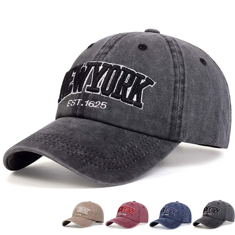 Unisex NEW YORK Chữ Thêu Có Thể Điều Chỉnh Trucker Mũ Bóng Chày 4 Mùa Du Lịch Ngoài Trời Cho Nam Nữ