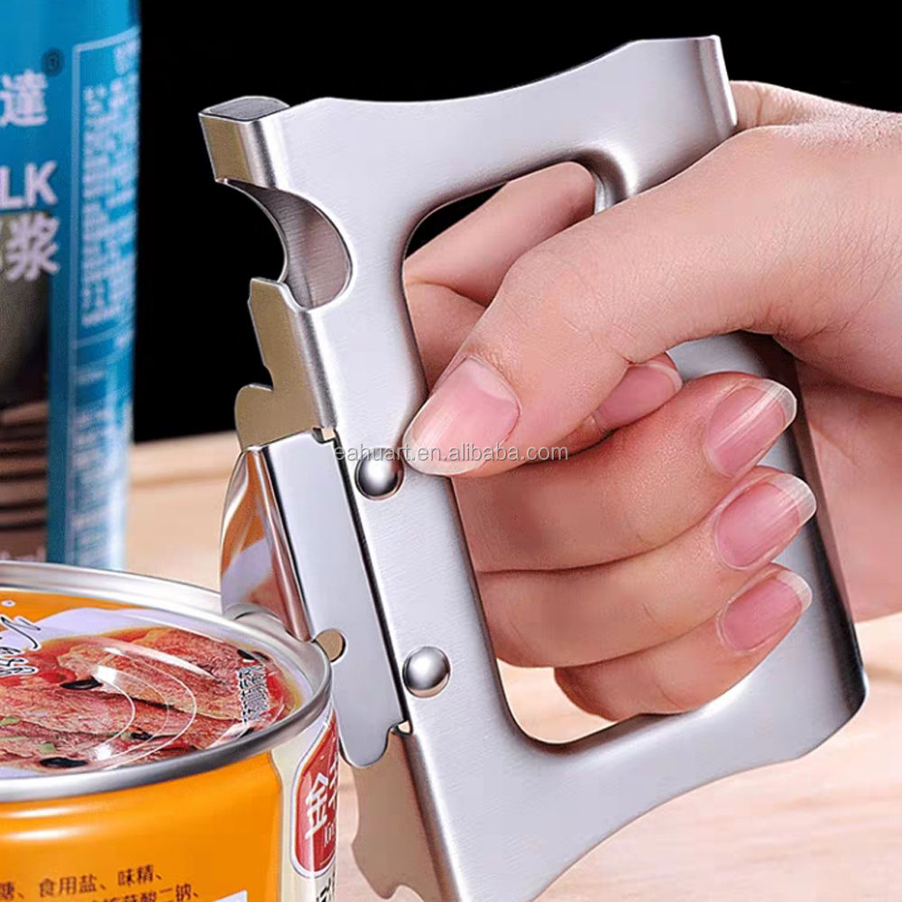 Dụng cụ mở chai nước ép bia bằng thép không gỉ đa chức năng di động