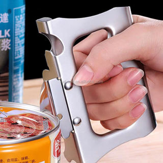 Dụng cụ mở chai nước ép bia bằng thép không gỉ đa chức năng di động