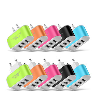 3 cổng usb đa năng đầu sạc eu 5v1a đầu sạc usb usb đơn usb điện thoại di động máy tính bảng sạc