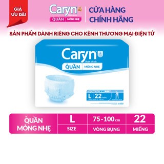 Tã/Bỉm Quần Người Lớn Caryn Mỏng Nhẹ Chống Tràn Dành Cho Người Già Có Thể Tự Đi Lại Size L (14/28pcs)