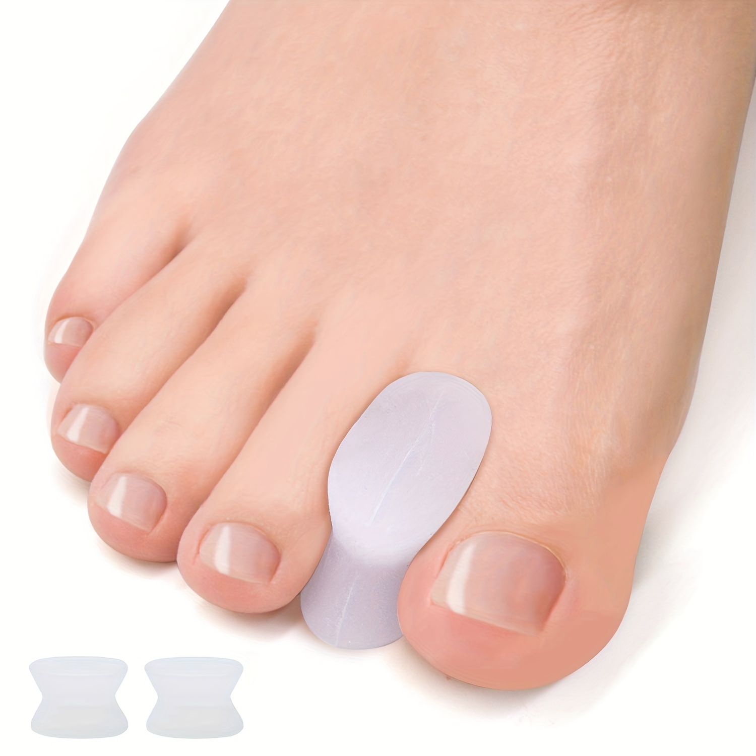 Bộ chia ngón chân hình chữ I Bộ chia ngón chân bằng silicon Bộ tách ngón chân Hallux chồng lên nhau Chỉnh sửa ngón tay cái