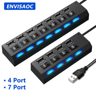 Bộ chia trung tâm USB với bộ chia công tắc riêng lẻ với công tắc riêng lẻ Bộ chuyển đổi USB Hub Ổ cắm đa cổng được hỗ trợ BẬT / TẮT Bộ chia bộ sạc
