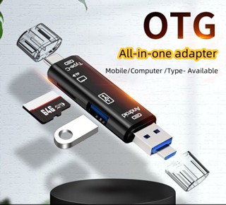 5 trong 1 Đa Năng Usb 2.0 Loại C / Usb / Micro Usb / TF / SD Đầu Đọc Thẻ Nhớ Bộ Chuyển Đổi Đầu Đọc Thẻ OTG Điện Thoại Di Động Máy Tính Chuyển Đổi Thẻ TF Phụ Kiện