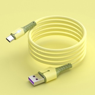 Cáp đèn Led silicon lỏng Type C 5A cho dữ liệu USB IP Android