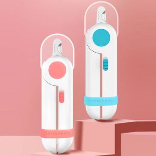 Thú cưng cắt móng tay đèn led thép không gỉ kéo chuyên nghiệp an toàn cho chó cắt móng tay mèo móng vuốt móng tay tiếp liệu