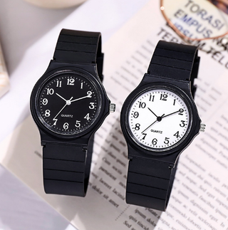 Đồng hồ đeo tay kỹ thuật số thạch anh con trỏ sáng tạo Dây da Đồng hồ thể thao thời trang
