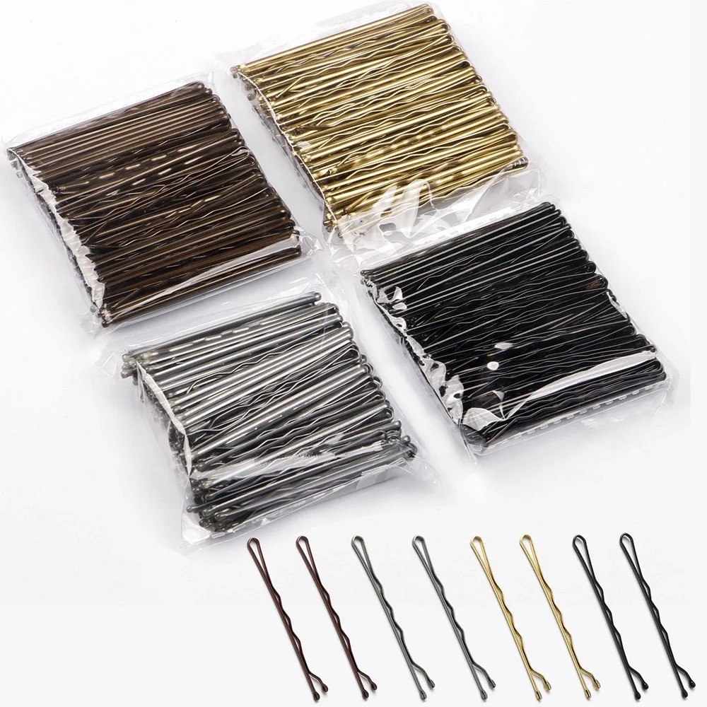 50 cái kẹp tóc 4 màu 5cm - Kẹp tóc xoăn sóng cho phụ nữ, phụ kiện kẹp tóc