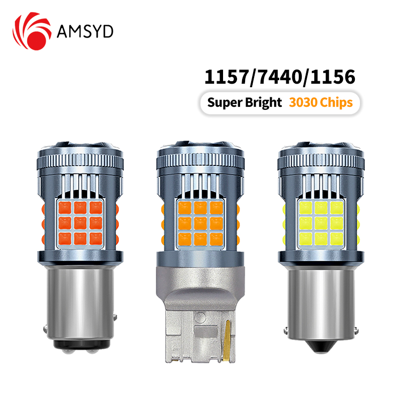 2 Chiếc 1156 BA15S P21W BAU15S PY21W 7440 W21W P21 / 5W 1157 BAY15D 7443 3157 Bóng Đèn LED 36smd CanBus Đèn Ngược Đèn Tín Hiệu