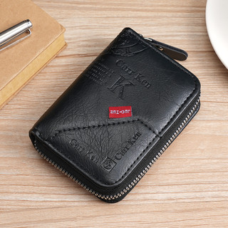 1 Cái Retro Nam Dây Kéo Nhỏ Đựng Thẻ Thời Trang Khâu Nhiều Khe Cắm Thẻ Thẻ Tín Dụng Ví Đựng Tiền Xu Bé Trai