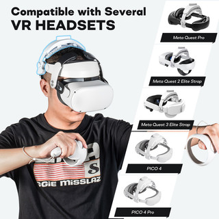 Devaso cho kính Meta Quest 3 / 2 / Pro / Pico4 VR Chân đế đa năng có thể thu vào phụ kiện băng đô có thể điều chỉnh có thể thu vào