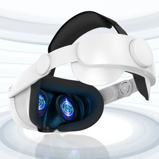 Tương thích với băng đô Meta / Oculus Quest 3, thay thế dây đeo Elite để tăng cường sự thoải mái, phụ kiện VR băng đô có thể điều chỉnh và bền bỉ cho Meta / Oculus Quest 3