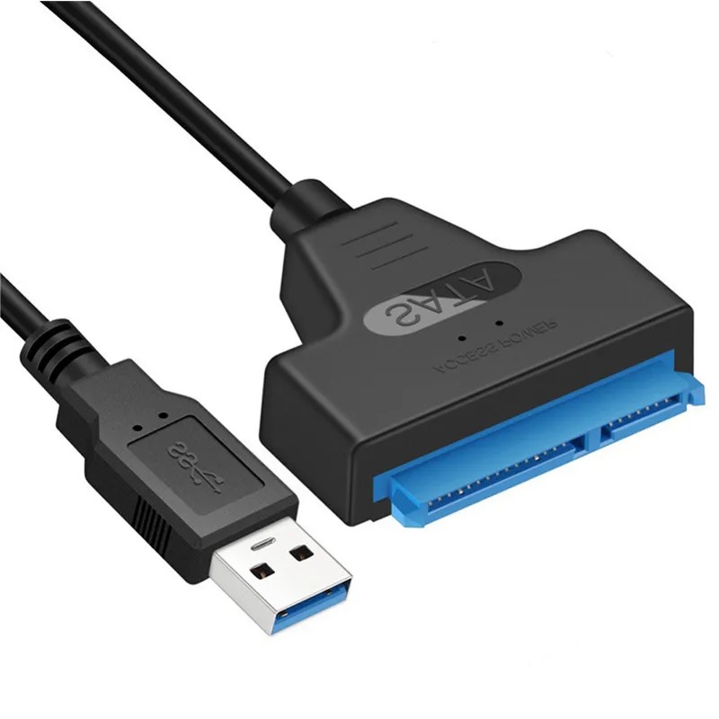 Bộ chuyển đổi Sata sang Usb 3.0 lên tới 6 Gbps cho phụ kiện máy tính xách tay 2,5 Inch HDD gắn ngoài Ổ cứng SSD Cáp 22 chân Cáp máy tính