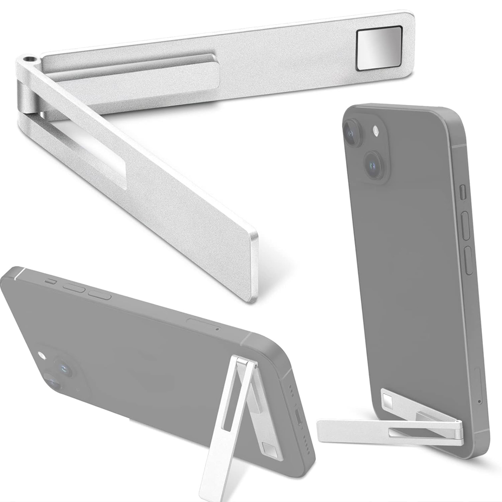 Giá đỡ điện thoại di động siêu mỏng, Giá đỡ điện thoại hợp kim Mini góc có thể điều chỉnh Giá đỡ điện thoại di động Có thể gập lại ngang / dọc Giá đỡ bàn phụ kiện