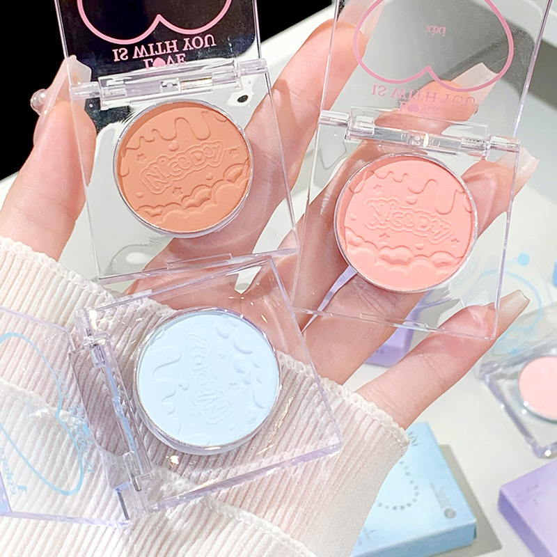 Trà Xixi Trà Đào Trái Tim Đơn Sắc Blush Bột bão Hòa Thấp Tinh Tế Màu Sắc Tự Nhiên Kết Xuất Bột Chống Bay Làm Sáng Tự Nhiên | BigBuy360 - bigbuy360.vn