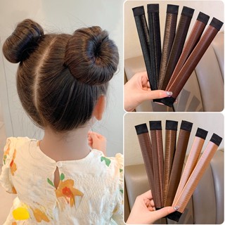 Công cụ thần tóc lười biếng cho trẻ em, bé gái, đầu bóng, mũ dây đeo, phụ kiện tóc, đầu quả cầu thịt, dụng cụ làm tóc Pan, kho báu tóc xoăn