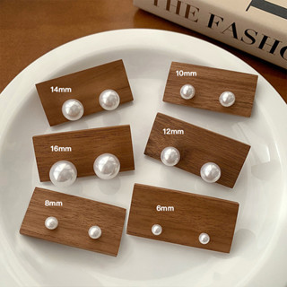 DREJEW Kim mạ vàng thật ánh sáng Pháp sang trọng nhiều màu sắc bông tai ngọc trai thiết kế thời trang Bông tai khí chất retro dành cho nữ