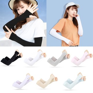 1 Đôi Găng Tay Dài Chống Nắng Chống Tia Cực tím Găng Tay Bảo Vệ Tay Tay Băng Lụa Chống Nắng Tay Ngoài Trời Cánh Tay Ấm Hơn Nửa Ngón Tay S