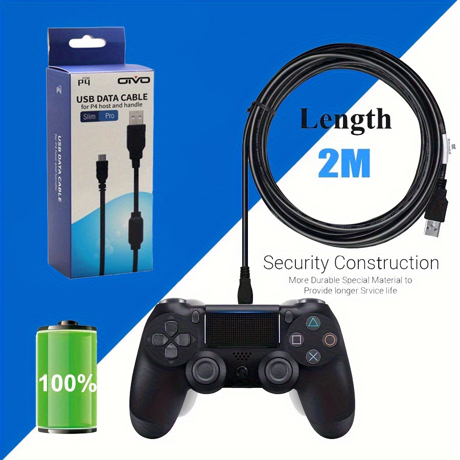 Cáp Sạc Micro USB Cho Playstation4 / PS4 Slim / Pro Bộ Điều Khiển Tay Cầm Chơi Game Cáp Dữ Liệu Sạc 