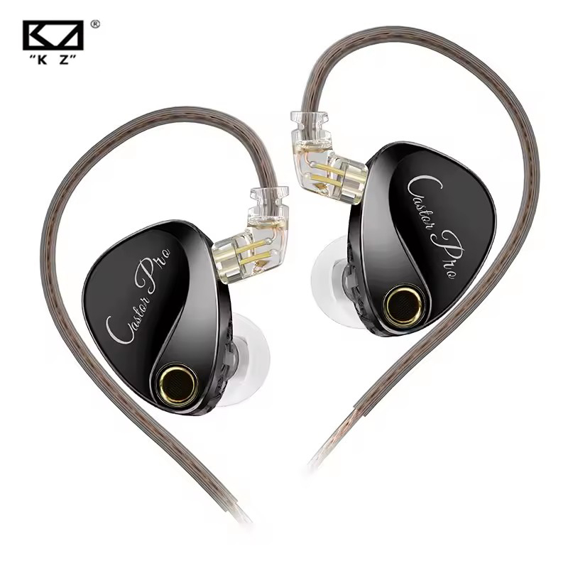 KZ Castor Pro tai nghe gaming nhét tai có dây, điều chỉnh driver động kép 10 mm, chất lượng âm thanh