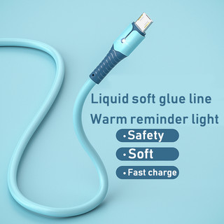 Cáp đèn Led silicon lỏng siêu nhanh Micro - USB 5A cho dữ liệu USB IP Android