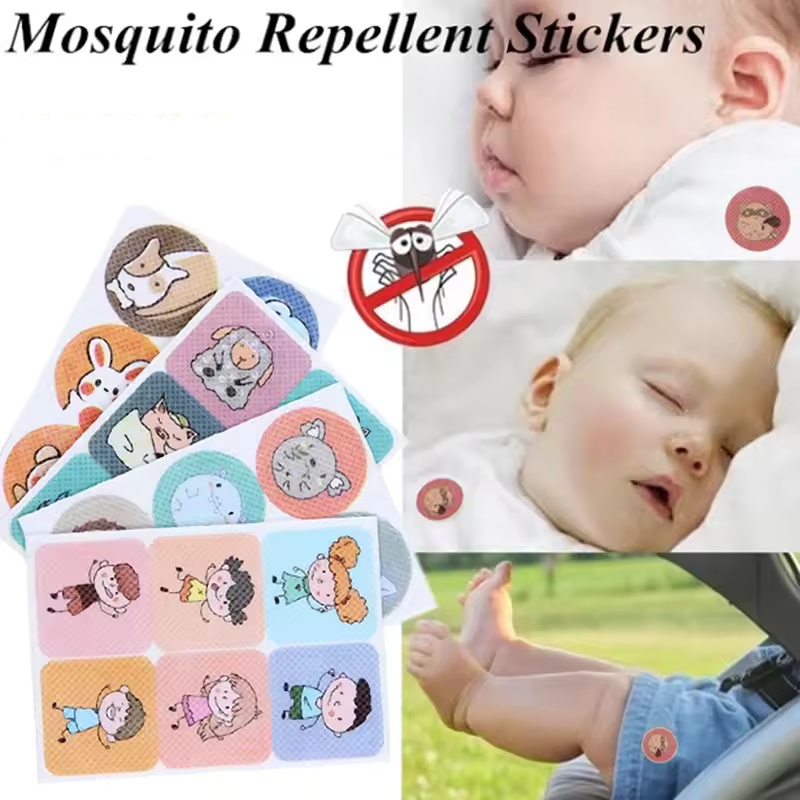 Miếng Dán Đuổi Côn Trùng 480 Cái, Miếng Dán Chống Muỗi Không Độc Hại Với Thiết Kế Hoạt Hình Dễ Thương, Mùa Hè