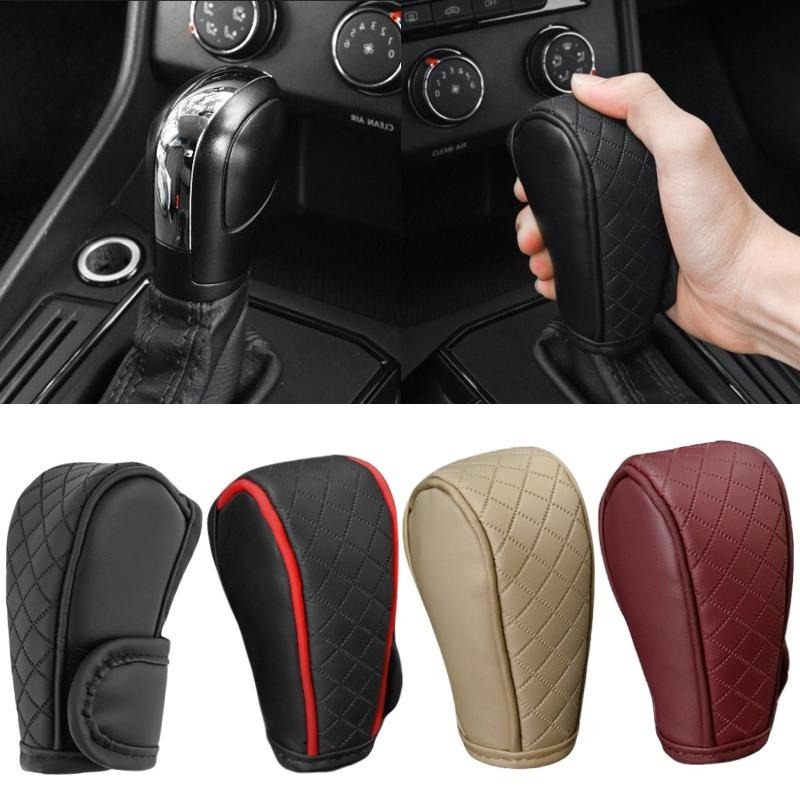 1 Chiếc Đa Năng Xe Dịch Chuyển Tay Cầm Bao Da PU Chống Trơn Trượt Chống Mài Mòn Chuyển Núm Trang Trí Vỏ Bảo Vệ Nội Thất Ô Tô Phụ Kiện