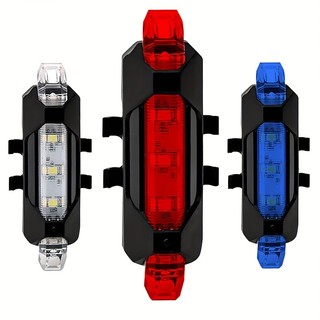Sạc usb chống nước đi xe đạp cảnh báo đèn đuôi xe đạp đèn đi xe đạp đuôi đèn cảnh báo phía sau đèn đi ban đêm thiết bị xe đạp đuôi đèn hậu đèn pin phụ kiện xe đạp