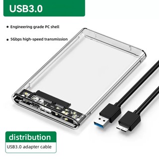 Mới USB C Loại C 3.0 / 2.0 HDD Vỏ 2.5 inch SATA SSD Ổ Cứng Hỗ Trợ 6TB Trong Suốt Di Động Ngoài HDD