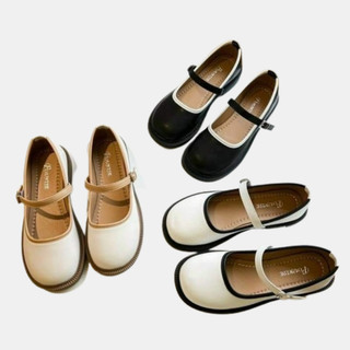giày búp bê lolita viền nâuMã: QV 23