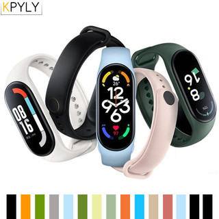 Xiaomi Mi Band 4 5 6 7 Chính Thức Dây Đeo Silicon Vòng Tay Thể Thao Đồng Hồ Đeo Tay Correa Mi Band 3 4 5 6 7
