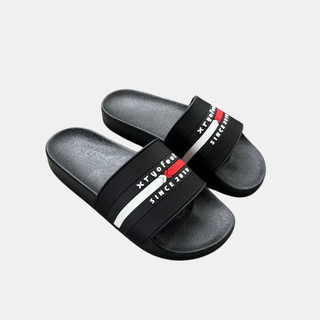 Dép nam nữ quai ĐEN cao su ,dép XT YOFEET SINCE 2019 Mã: XT114