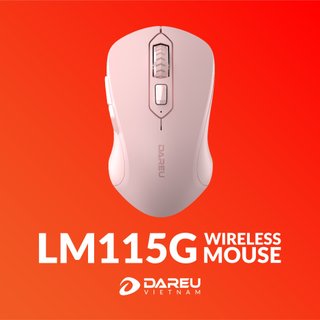Chuột không dây DAREU LM115G dùng pin AA