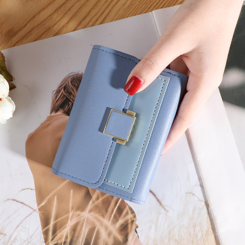 Ví Mini Nữ Màu Khối Phong Cách Hàn Quốc Dễ Thương Ví Đựng Thẻ Sinh Viên | BigBuy360 - bigbuy360.vn