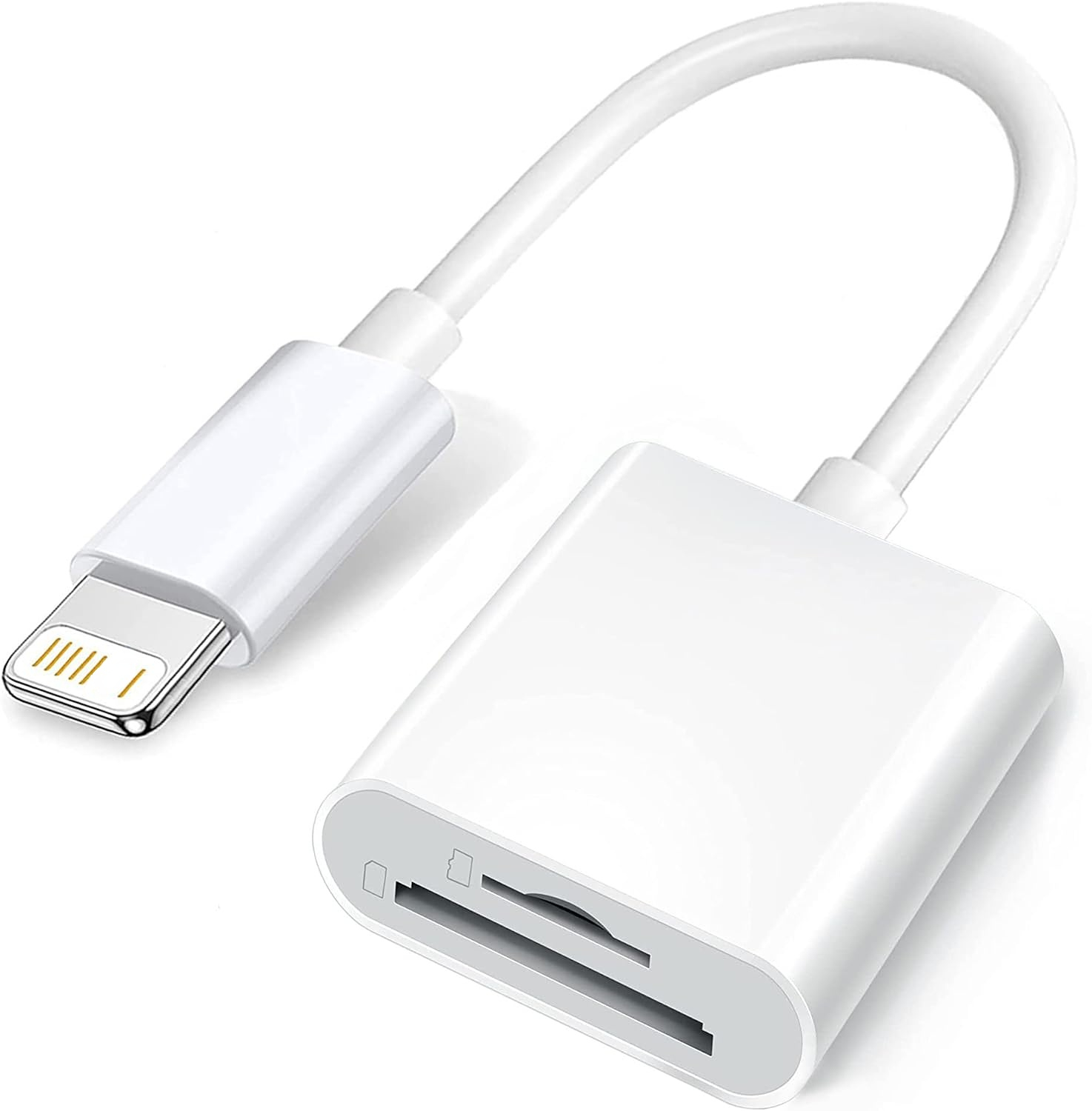 Đầu đọc thẻ SD 2 trong 1 kết nối qua Lightning và OTG cho iPhone iPad