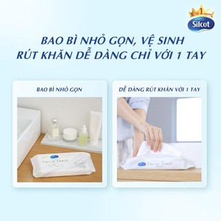 [HB Gift] Khăn khô lau mặt Silcot 40 miếng