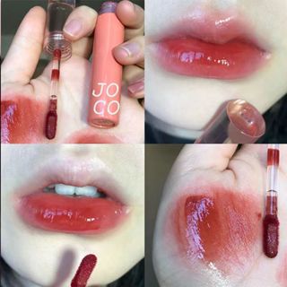 Joco Mật Ong Bột Giấy Khúc Xạ Gương Nước Bóng Môi Glaze Thủy Tinh Son Bóng Son Môi Học Sinh Nữ Không Dễ Phai Màu Lâu Trôi Dưỡng Ẩm Bong Bóng Môi Không