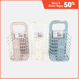 Giỏ Đựng Đồ Gập Gọn Đa Năng, Giỏ Treo Tường Đựng Quần Áo Nhà Tắm Thông Minh Mã: NH263