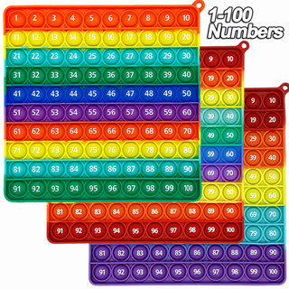 6,8in (17.3cm) 1-100 Số Đếm Fidget Đồ Chơi Pop Văn Phòng Phẩm Hoạt Động Trò Chơi Toán Học, Giáo Dục Montessori Trò Chơi Pop Đẩy Nhanh Cho Lớp Học Trẻ Em Mẫu Giáo