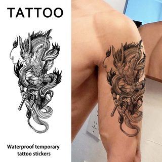 Dragon goku, chống thấm nước lâu dài, mô phỏng không phản quang, hình xăm giả, nam nữ, miếng dán hình xăm tạm thời