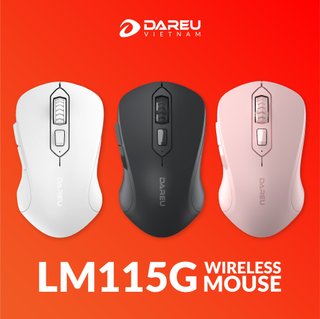 Chuột không dây DAREU LM115G dùng pin AA