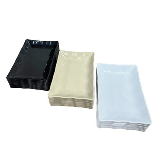 Combo 10 đĩa nhựa phíp chữ nhật to, nhựa việt nhật cao cấp, đĩa phíp đựng hoa quả, bánh kẹo mã: nh255, set 10 đĩa to