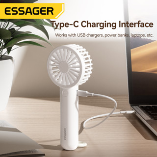 Quạt làm mát cầm tay cầm tay USB có thể sạc lại ESSAGER Quạt nhỏ Bàn làm việc Mini