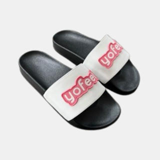 [Choice] Dép Nam Nữ Quai Ngang TRẮNG XT YOFEET XT63 MÀU HỒNG LOGO NỔI Thời Trang