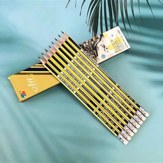[Top Value] Hộp 10 cây bút chì TL HB thân hình lục giác FM3-1872-5 kèm tẩy ít gãy nét đậm