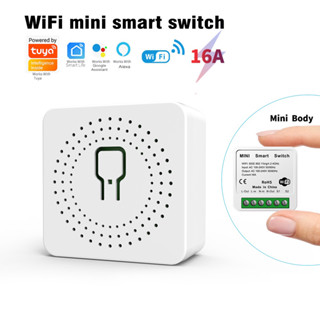 Tuya WiFi switch 16A Mini DIY LED Light switch Hỗ trợ Smart Life APP hoạt động với Google Home Alexa Điều khiển bằng giọng nói